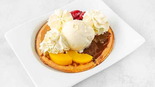 Waffle Durazno