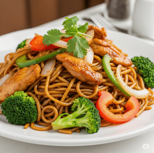 Chow Mein de Pollo